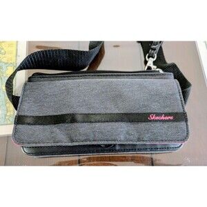 Sketchers women's convertible belt bag fanny pack crossbody wallet gray pink
